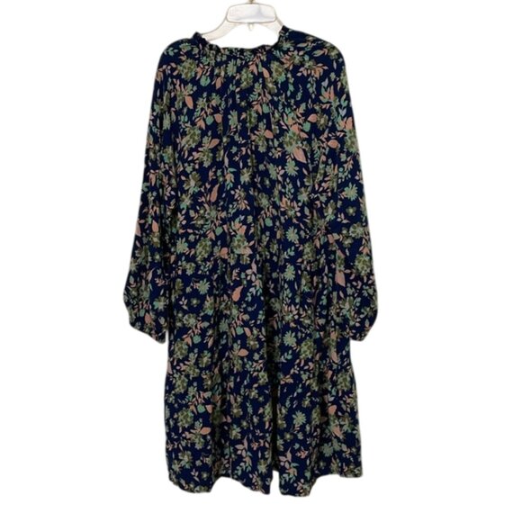 Caralyn Mirand X The Drop Blue Floral Pullover Dress Womens Size Extra Large NEW - Picture 4 of 12
